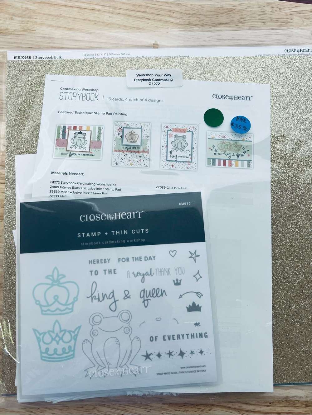 NWT Close to My Heart Storybook Card Making Kit with Stamps and Thin Cuts